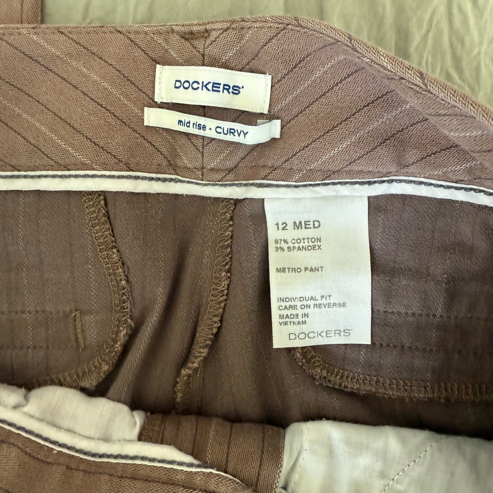 MID RISE STRIPED PANTS - Picture 3 of 3